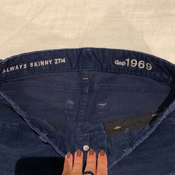 GAP navy always skinny corduroys - Picture 3 of 5